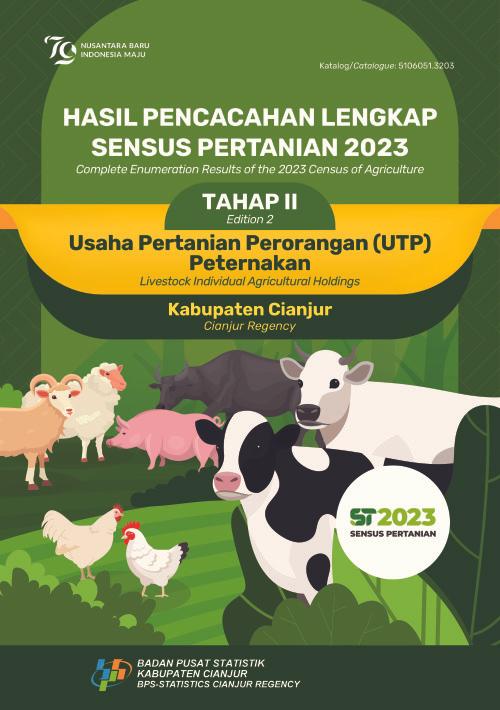 Hasil Pencacahan Lengkap Sensus Pertanian 2023 - Tahap II: Usaha Pertanian Perorangan (UTP) Peternakan Kabupaten Cianjur